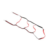 Boat Marine Rope Ladder Boarding Rope Ladder for Inflatable Boat Kayak Motorboat Canoeing Red 4 Stairs