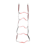 Boat Marine Rope Ladder Boarding Rope Ladder for Inflatable Boat Kayak Motorboat Canoeing Red 5 Stairs