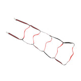 Boat Marine Rope Ladder Boarding Rope Ladder for Inflatable Boat Kayak Motorboat Canoeing Red 5 Stairs