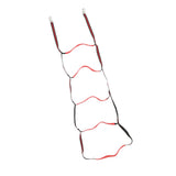 Boat Marine Rope Ladder Boarding Rope Ladder for Inflatable Boat Kayak Motorboat Canoeing Red 5 Stairs