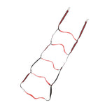 Boat Marine Rope Ladder Boarding Rope Ladder for Inflatable Boat Kayak Motorboat Canoeing Red 5 Stairs