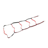 Boat Marine Rope Ladder Boarding Rope Ladder for Inflatable Boat Kayak Motorboat Canoeing Red 5 Stairs