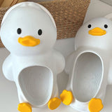 Cartoon Duck Slippers Women Summer Indoor Outdoor PVC Cute Sandals Birthday Gift for Beach Party Yellow 40-41 - 45-Degree Angle
