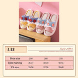 Slipper Comfortable Quick Drying Breathable Skidproof Women Sandal for Home Bedroom Pink 36/37 for 35-36 - Front View