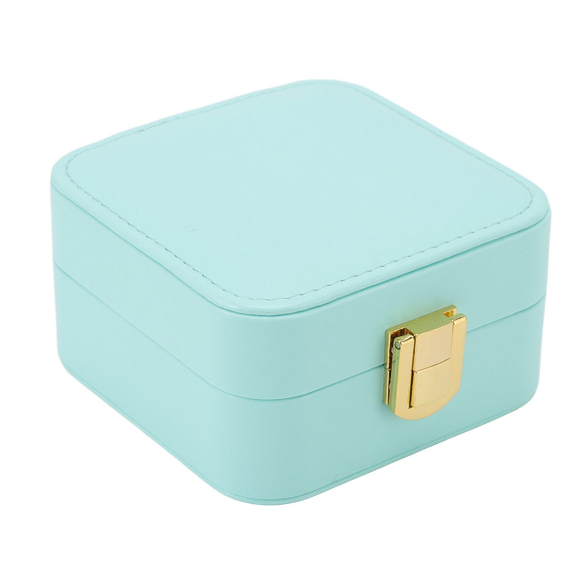 Jewelry Case Small Jewelry Box Organizer Display Storage Portable for Rings and Earrings Mint Green