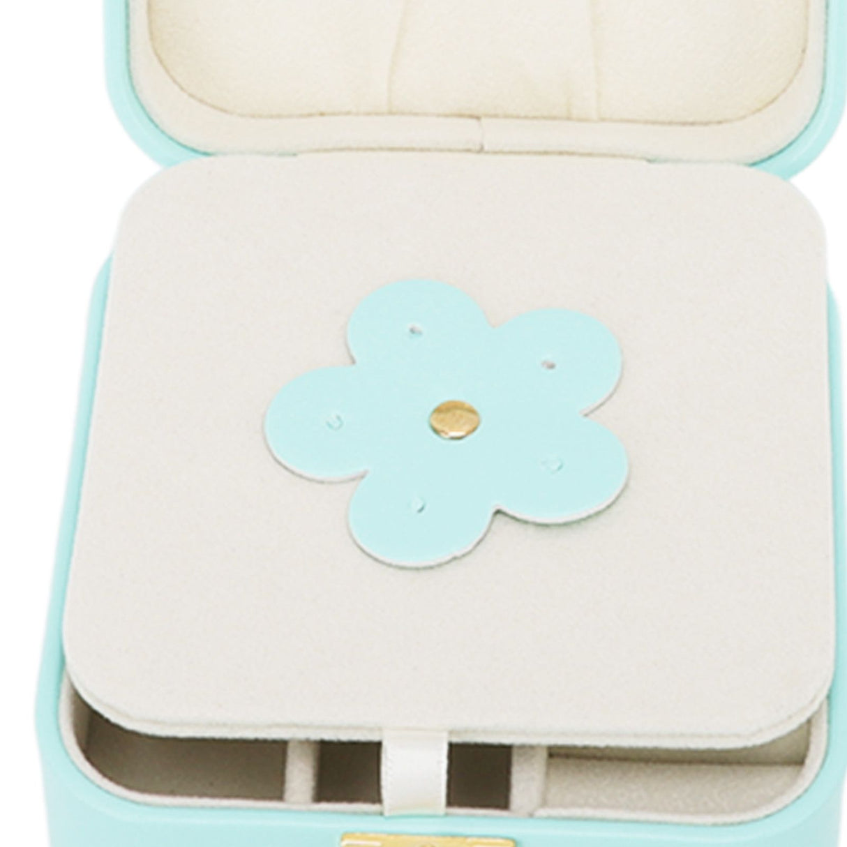 Jewelry Case Small Jewelry Box Organizer Display Storage Portable for Rings and Earrings Mint Green
