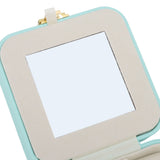 Jewelry Case Small Jewelry Box Organizer Display Storage Portable for Rings and Earrings Mint Green