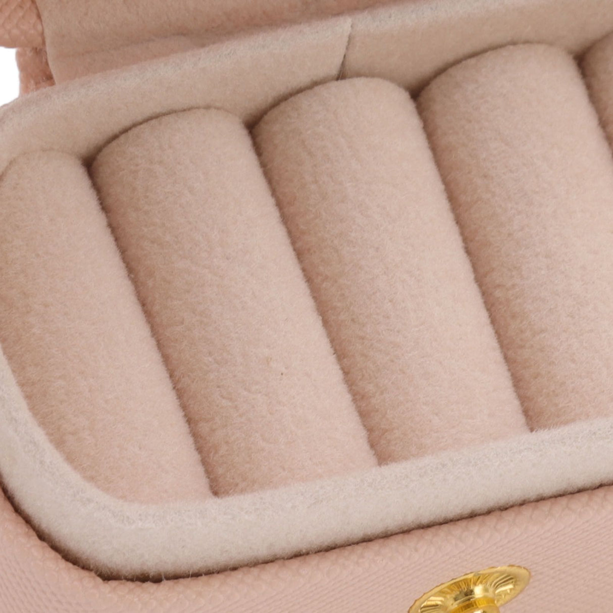 Mini Ring Storage Box PU Leather Small Jewelry Box Organizer Small Travel Earring Case Pink