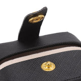 Mini Ring Storage Box PU Leather Small Jewelry Box Organizer Small Travel Earring Case Black - Extra Image