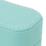 Mini Ring Storage Box PU Leather Small Jewelry Box Organizer Small Travel Earring Case Blue