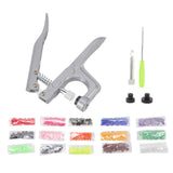 Plastic Snap Set Plastic Stainless Steel Practical Sewing Snaps Fasteners Kit Snap Plier with 150pcs T5 Buckle for Clothing