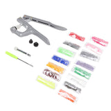 Plastic Snap Set Plastic Stainless Steel Practical Sewing Snaps Fasteners Kit Snap Plier with 150pcs T5 Buckle for Clothing