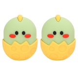 2Pcs Silicone Ice Face Mold Yellow Chicken Shape Face Eye Ice Roller for Men Women Reducing Swelling Pain Inflammation
