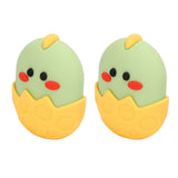 2Pcs Silicone Ice Face Mold Yellow Chicken Shape Face Eye Ice Roller for Men Women Reducing Swelling Pain Inflammation