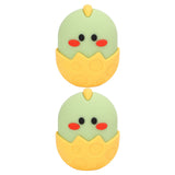 2Pcs Silicone Ice Face Mold Yellow Chicken Shape Face Eye Ice Roller for Men Women Reducing Swelling Pain Inflammation