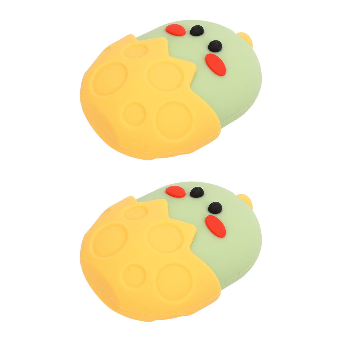 2Pcs Silicone Ice Face Mold Yellow Chicken Shape Face Eye Ice Roller for Men Women Reducing Swelling Pain Inflammation