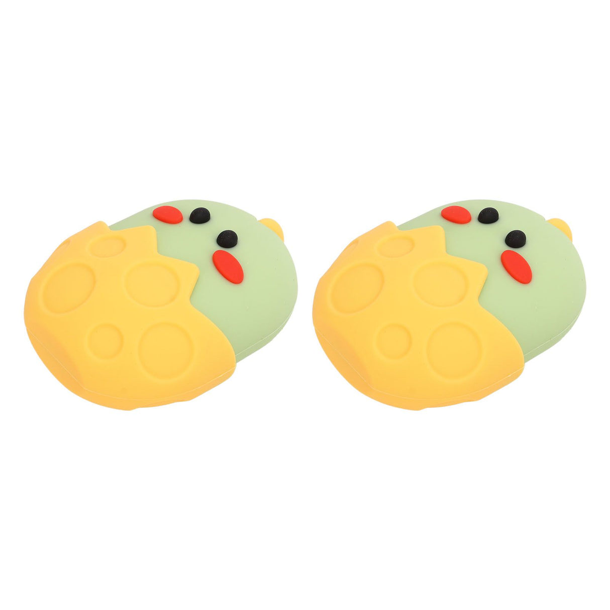 2Pcs Silicone Ice Face Mold Yellow Chicken Shape Face Eye Ice Roller for Men Women Reducing Swelling Pain Inflammation
