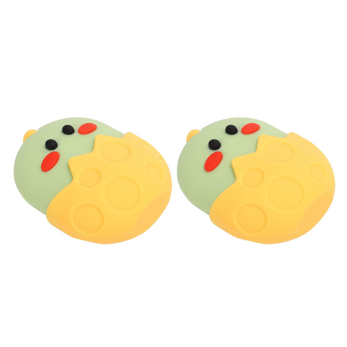 2Pcs Silicone Ice Face Mold Yellow Chicken Shape Face Eye Ice Roller for Men Women Reducing Swelling Pain Inflammation
