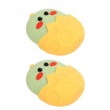 2Pcs Silicone Ice Face Mold Yellow Chicken Shape Face Eye Ice Roller for Men Women Reducing Swelling Pain Inflammation