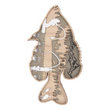 Wooden Hollowed Fish Figurine Multilayer Boxwood Decorative Wooden Hollowed Fish Striped for Home Office Canteen Bass