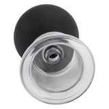 4Pcs Glass Cupping Set Black Silicone Ball Massage Vacuum Suction Cupping for Facial Skin