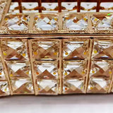 Tissue Box Crystal Iron Shining Paper Holder Home Accessories for Coffee Bar Hotel Living Room - Side View