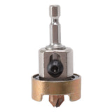 Countersink Drill Bit Carbon Steel 5 Flute Working Depth Adjustable Countersunk Drill Bit 3/8 X 3/32 X 1/4in - Close-Up Angle
