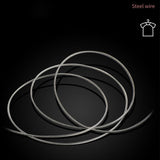 Wall Hanging Clothesline Telescopic Invisible Retractable Dryer Clothes Line for Home Hotel Round Stainless Steel 2.8meter Nylon Rope 2 Installation - Extra Image