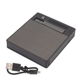 Cigarettes Case Box Automatic Ejection Holder with Dual Arc Lighter USB Rechargeable Power Display Windproof for 10 Cigarettes