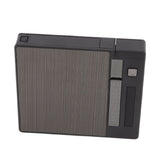 Cigarettes Case Box Automatic Ejection Holder with Dual Arc Lighter USB Rechargeable Power Display Windproof for 10 Cigarettes