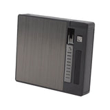 Cigarettes Case Box Automatic Ejection Holder with Dual Arc Lighter USB Rechargeable Power Display Windproof for 10 Cigarettes - Extra Image