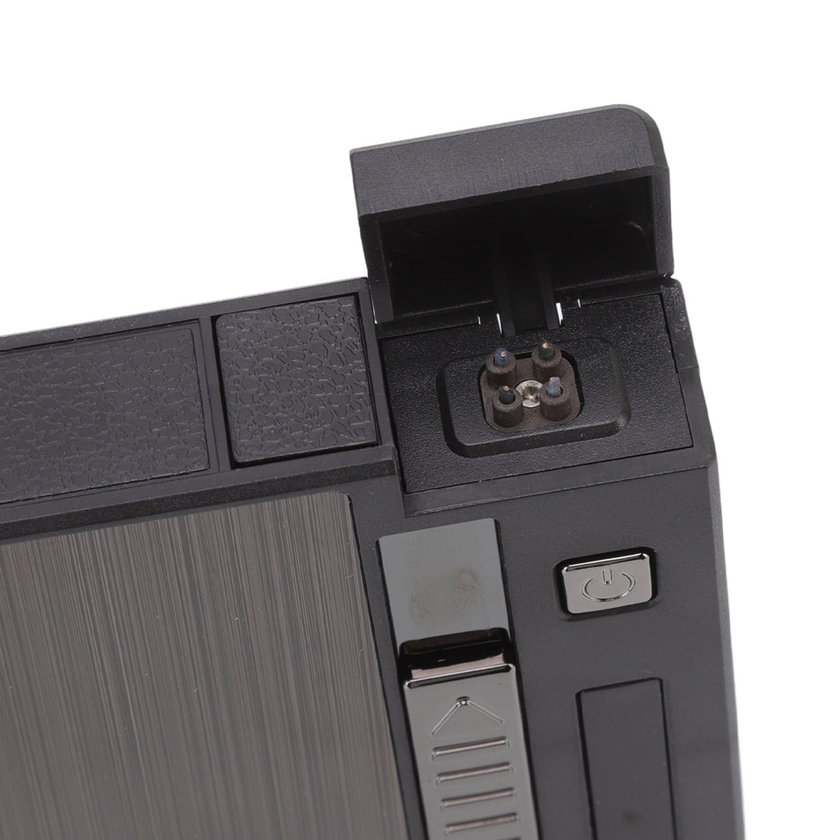 Cigarettes Case Box Automatic Ejection Holder with Dual Arc Lighter USB Rechargeable Power Display Windproof for 10 Cigarettes