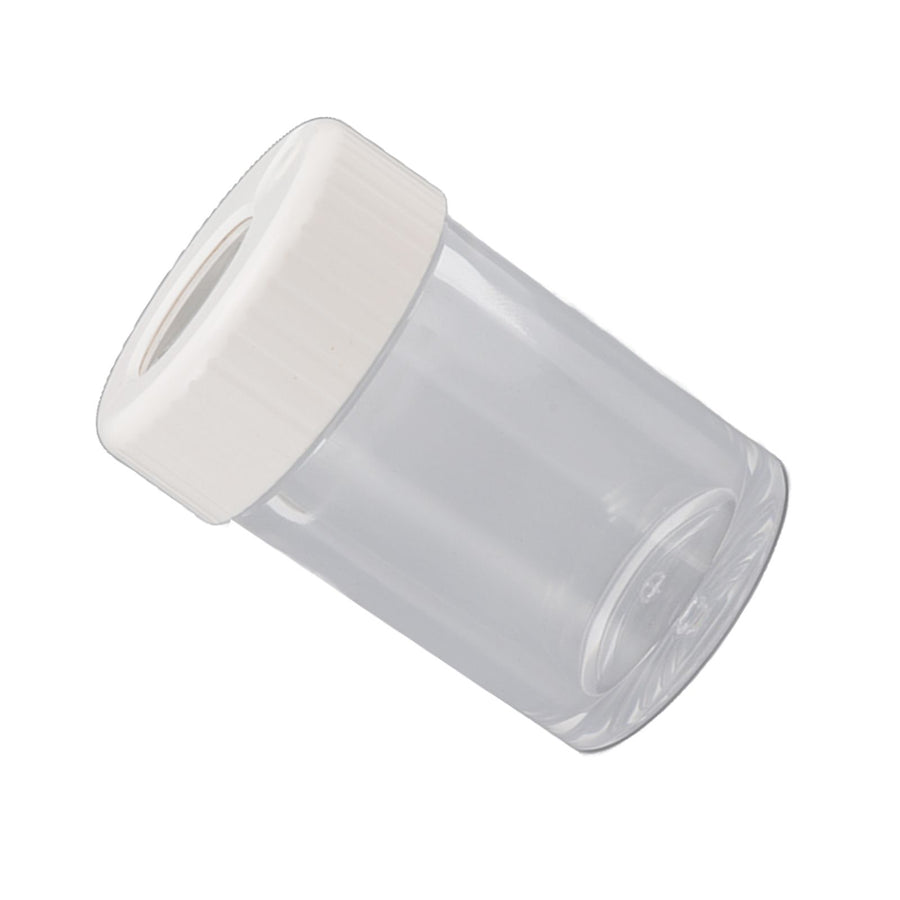 Magnifying Viewing Jar Multifunction Waterproof Magnifying Glass Storage Jar with LED Light for Home Travel White