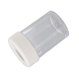Magnifying Viewing Jar Multifunction Waterproof Magnifying Glass Storage Jar with LED Light for Home Travel White - Side View