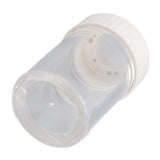 Magnifying Viewing Jar Multifunction Waterproof Magnifying Glass Storage Jar with LED Light for Home Travel White - Top-Down View