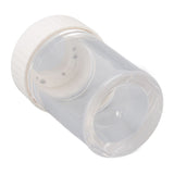 Magnifying Viewing Jar Multifunction Waterproof Magnifying Glass Storage Jar with LED Light for Home Travel White - 45-Degree Angle