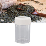 Magnifying Viewing Jar Multifunction Waterproof Magnifying Glass Storage Jar with LED Light for Home Travel White