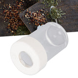 Magnifying Viewing Jar Multifunction Waterproof Magnifying Glass Storage Jar with LED Light for Home Travel White