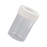 Magnifying Viewing Jar Multifunction Waterproof Magnifying Glass Storage Jar with LED Light for Home Travel White