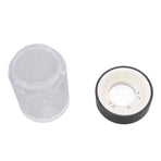 Magnifying Viewing Jar Multifunction Waterproof Magnifying Glass Storage Jar with LED Light for Home Travel Black