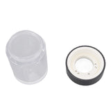Magnifying Viewing Jar Multifunction Waterproof Magnifying Glass Storage Jar with LED Light for Home Travel Black - Front View