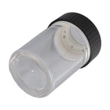 Magnifying Viewing Jar Multifunction Waterproof Magnifying Glass Storage Jar with LED Light for Home Travel Black