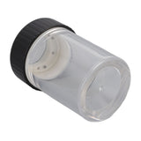 Magnifying Viewing Jar Multifunction Waterproof Magnifying Glass Storage Jar with LED Light for Home Travel Black
