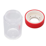 Magnifying Viewing Jar Multifunctional Waterproof Portable Magnifying Glass Storage Jar with LED Light for Tobacco Red