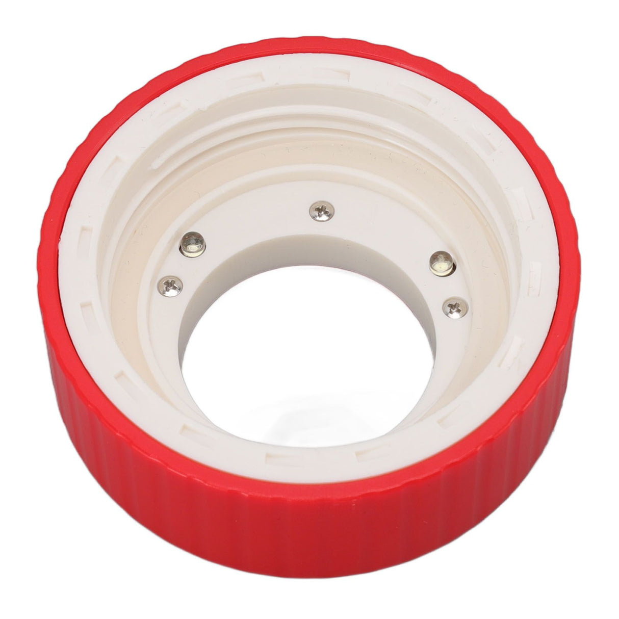 Magnifying Viewing Jar Multifunctional Waterproof Portable Magnifying Glass Storage Jar with LED Light for Tobacco Red