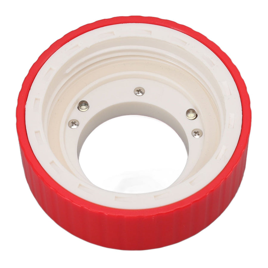 Magnifying Viewing Jar Multifunctional Waterproof Portable Magnifying Glass Storage Jar with LED Light for Tobacco Red