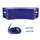 Gas Cylinder Holder Plastic Cylinder Wall Mounted Fixed Bracket with Expansion Screw Safety Strap Blue - Front View