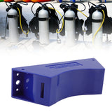 Gas Cylinder Holder Plastic Cylinder Wall Mounted Fixed Bracket with Expansion Screw Safety Strap Blue