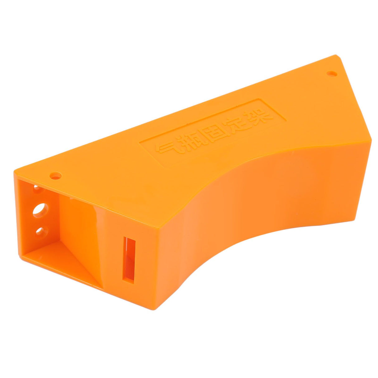 Gas Cylinder Holder Plastic Cylinder Wall Mounted Fixed Bracket with Expansion Screw Safety Strap Orange