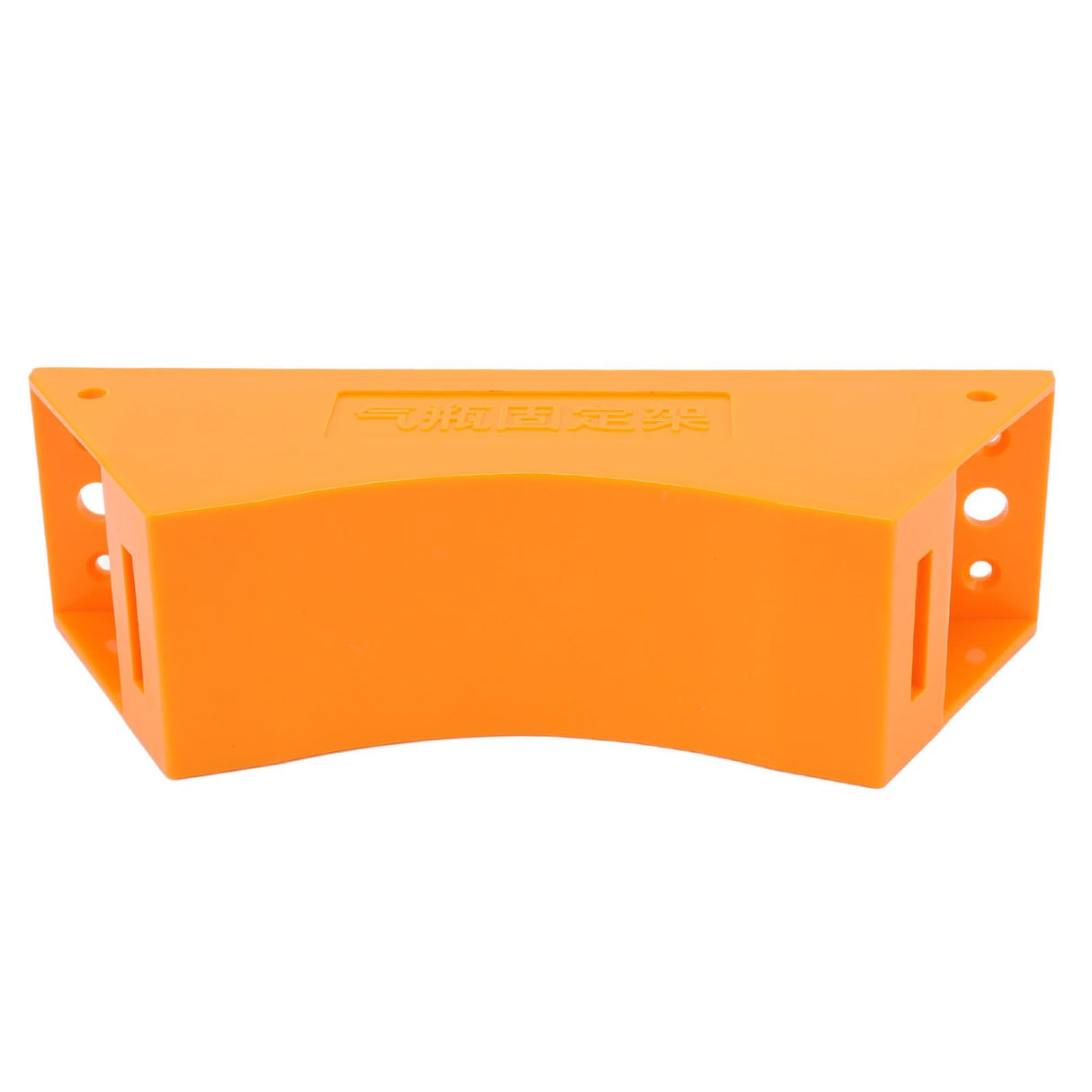 Gas Cylinder Holder Plastic Cylinder Wall Mounted Fixed Bracket with Expansion Screw Safety Strap Orange
